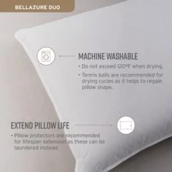 Hotel Bellazure Duo Down Soft Feather Pillow -Pro Gear Home Shop Amazon infographics 2024 BellazureDuo4