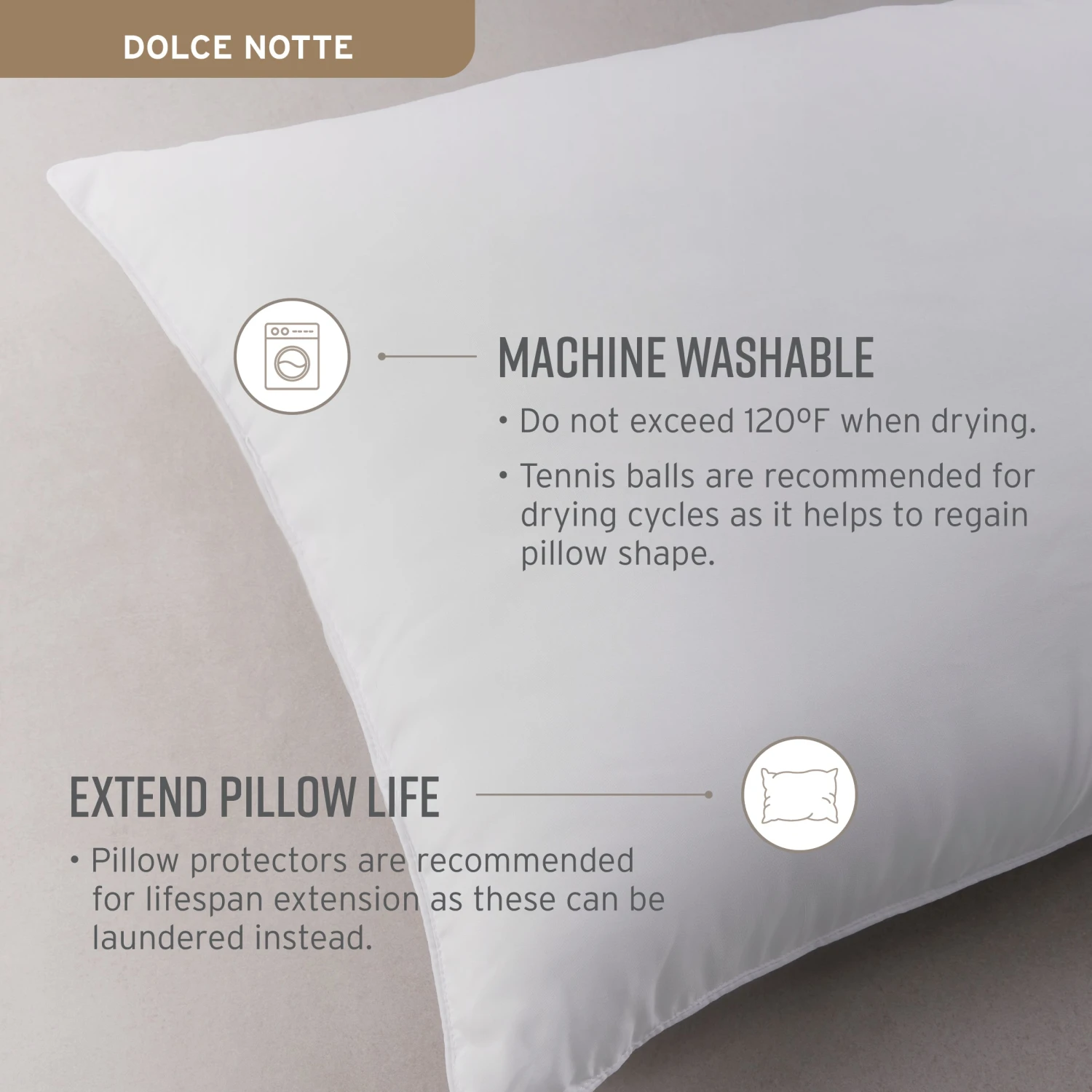 Hotel Dolce Notte Soft-Medium Pillow 6 Hotel Dolce Notte Soft-Medium Pillow - Image 4