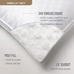 Hotel Sobella Soft Pillow -Pro Gear Home Shop Amazon infographics 2024 SobellaSoft5