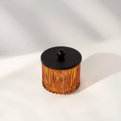 Sunrise Amber 4 Piece Bath Accessories Collection -Pro Gear Home Shop Amber Toothbrush Holder with lid scaled