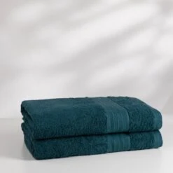 Sobel Westex Bath Sheet 2 Pack Towel Set -Pro Gear Home Shop Bellados bathsheet enviro front view Deep Teal