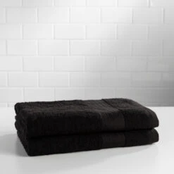 Sobel Westex Bath Sheet 2 Pack Towel Set -Pro Gear Home Shop Bellados bathsheet enviro front view Ebony