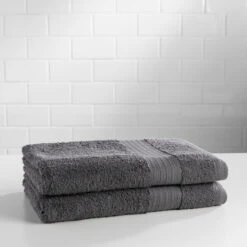 Sobel Westex Bath Sheet 2 Pack Towel Set -Pro Gear Home Shop Bellados bathsheet enviro front view Gunmetal