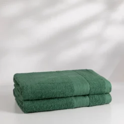 Sobel Westex Bath Sheet 2 Pack Towel Set -Pro Gear Home Shop Bellados bathsheet enviro front view Myrtle Green scaled