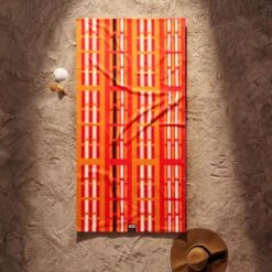 Pill Pattern Beach Towel - Citrus