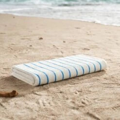 Hotel Splash Horizontal Stripe Pool Towel -Pro Gear Home Shop Horizontal Stripe Blue