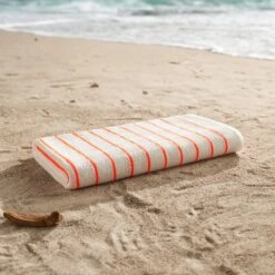 Hotel Splash Horizontal Stripe Pool Towel -Pro Gear Home Shop Horizontal Stripe Orange