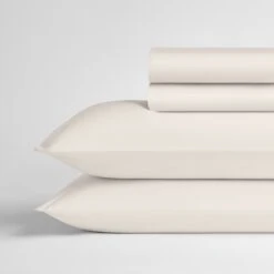 Egyptian Cotton 600 Thread Count Sheet Set -Pro Gear Home Shop Ivory Stack 1