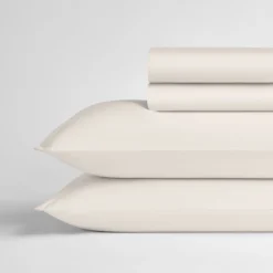Egyptian Cotton 600 Thread Count Sheet Set -Pro Gear Home Shop Ivory Stack 1 scaled