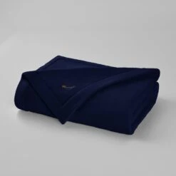 Sobellux Hotel Ultra Soft Fleece Blanket | Medieval Blue -Pro Gear Home Shop Medieval BLue Folded