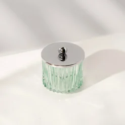 4 Piece Bath Accessories Collection | Seafoam Green -Pro Gear Home Shop Mint Toothbrush Holder with lid