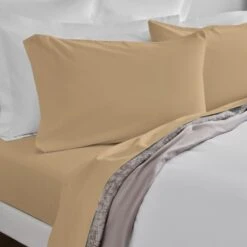 Egyptian Cotton 600 Thread Count Sheet Set -Pro Gear Home Shop Mocha Enviro