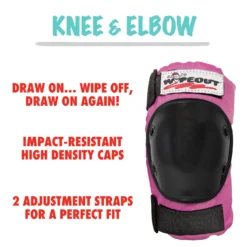 Wipeout™ Dry Erase Pads -Pro Gear Home Shop Wipeout Pads 4 Pink KneeElbow Details 826f8c5e 5bd9 49a7 b4d6 38ed37cf4b85