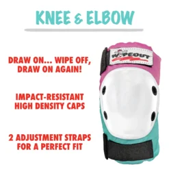 Wipeout™ Dry Erase Pads -Pro Gear Home Shop Wipeout Pads 4 PinkTeal KneeElbow Details 72948a89 c60a 4a81 b485 5084d8a5eadc
